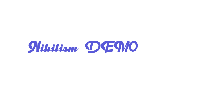 Nihilism DEMO Font Download