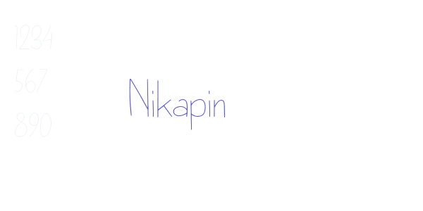 Nikapin font