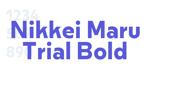 Nikkei Maru Trial Bold font free