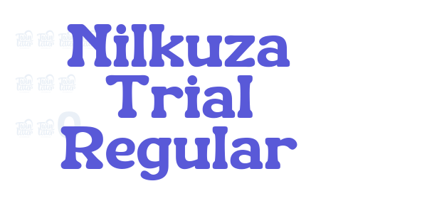 Nilkuza Trial Regular font