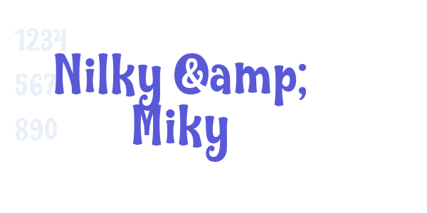 Nilky & Miky font free