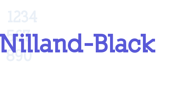 Nilland-Black font free