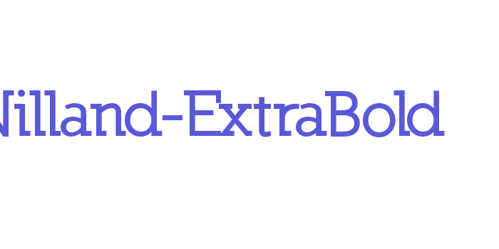 Nilland-ExtraBold Font Download