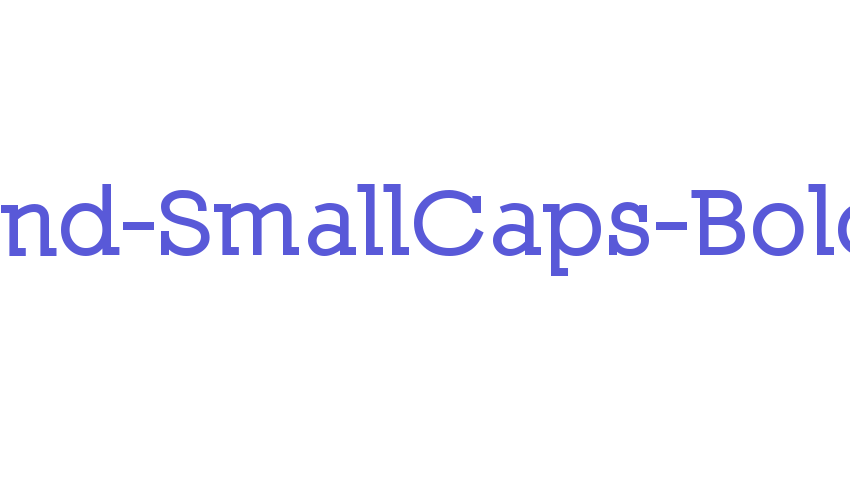 Nilland-SmallCaps-Bold Font Download