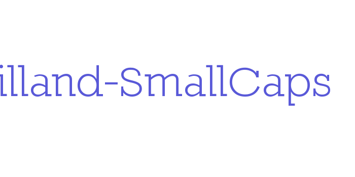 Nilland-SmallCaps Font Download