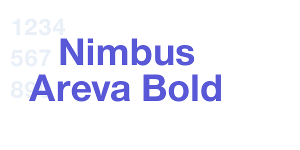 Nimbus Areva Bold font free