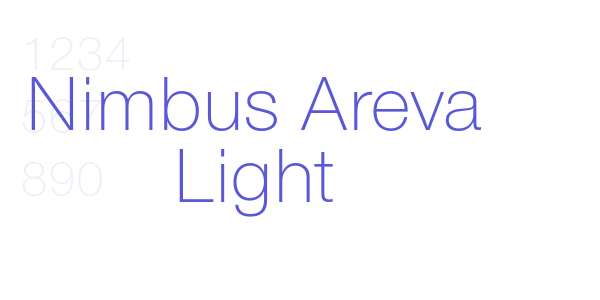 Nimbus Areva Light font free