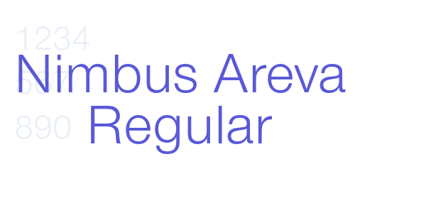 Nimbus Areva Regular font free