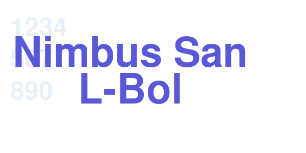 Nimbus San L-Bol font free