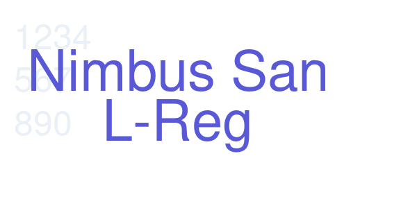 Nimbus San L-Reg font free