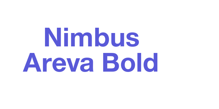 Nimbus Areva Bold Font Download