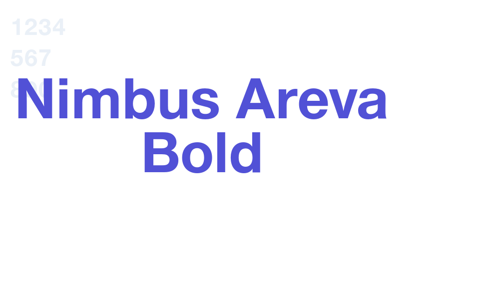 Nimbus Areva Bold-font-download