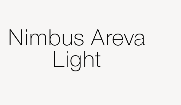 Nimbus Areva Light Font