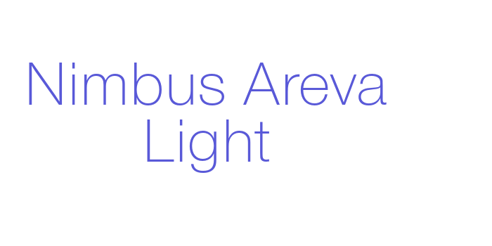 Nimbus Areva Light Font Download