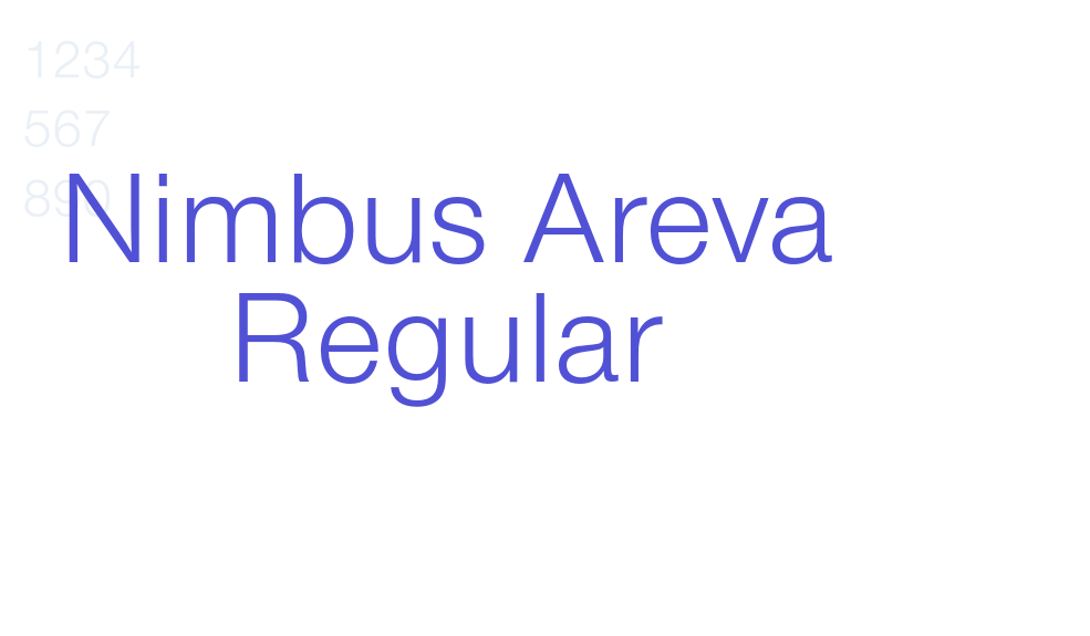 Nimbus Areva Regular-font-download