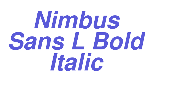 Nimbus Sans L Bold Italic Font Download