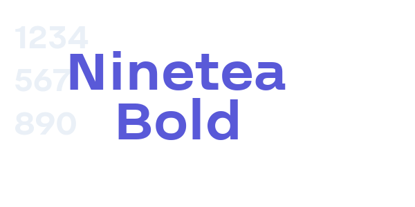 Ninetea Bold font free