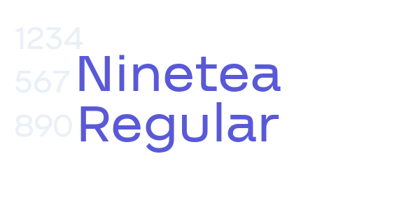 Ninetea Regular font free