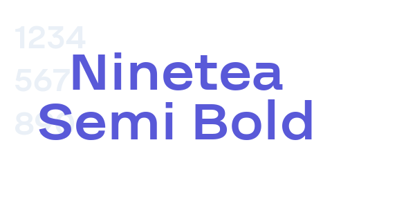 Ninetea Semi Bold font free