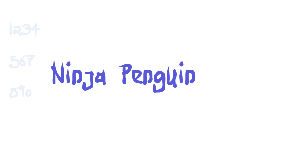 Ninja Penguin font free