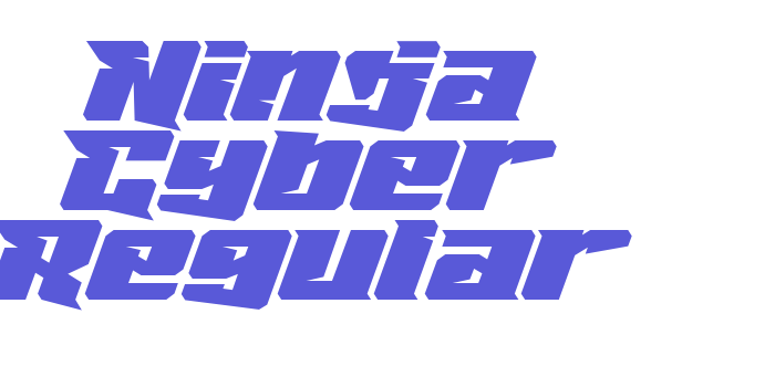 Ninja Cyber Regular Font Download