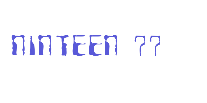 Ninteen 77 Font Download