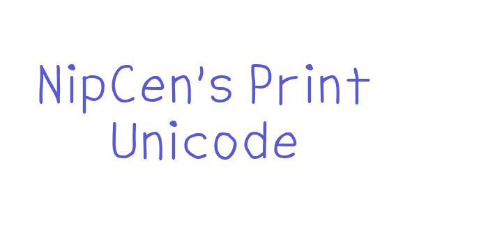 NipCen’s Print Unicode Font Download