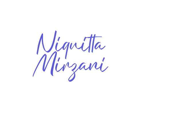 Niquitta Mirzani Font