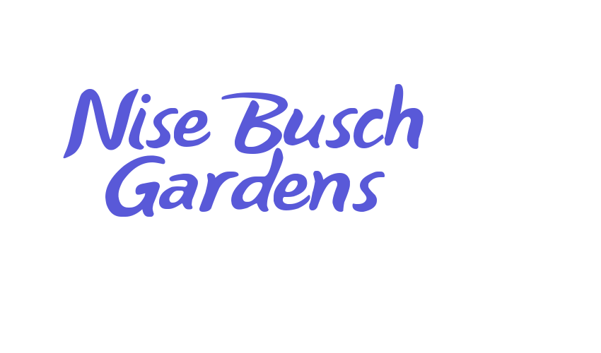 Nise Busch Gardens Font