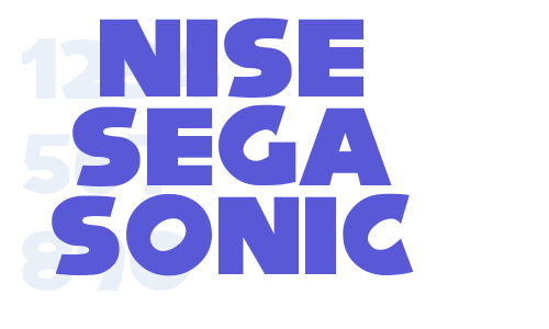 Nise Sega Sonic Font Download