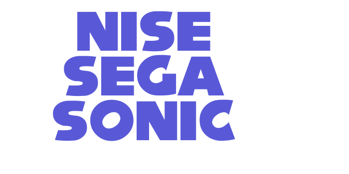 Nise Sega Sonic Font