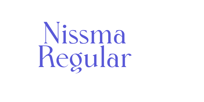 Nissma Regular Font Download