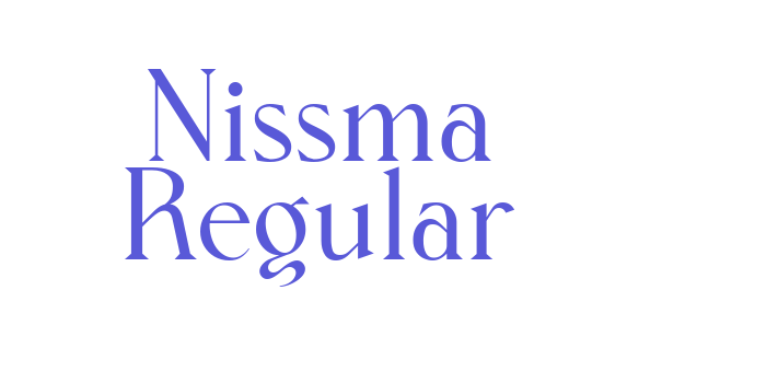 Nissma Regular Font