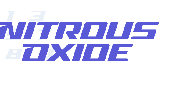 Nitrous Oxide font free