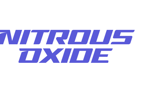 Nitrous Oxide Font