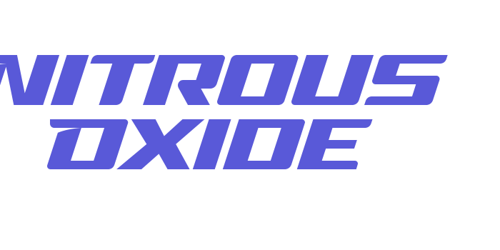 Nitrous Oxide Font