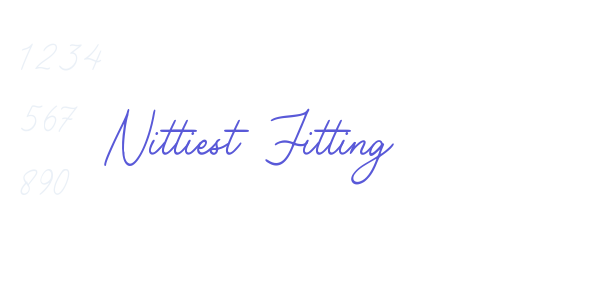 Nittiest Fitting font free