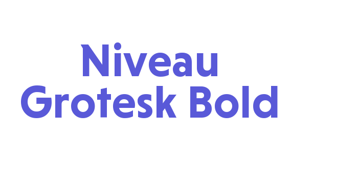 Niveau Grotesk Bold Font Download