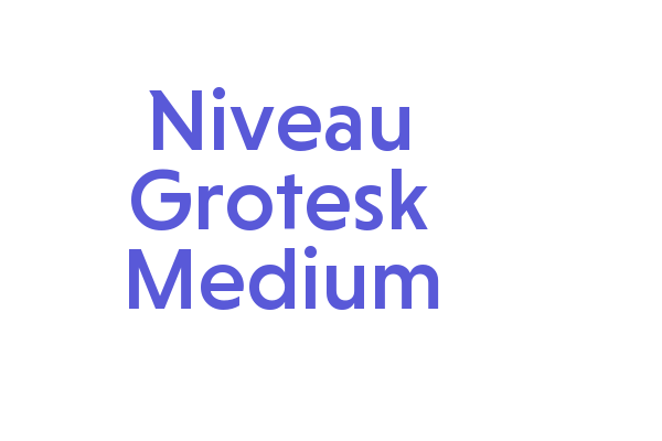 Niveau Grotesk Medium Font