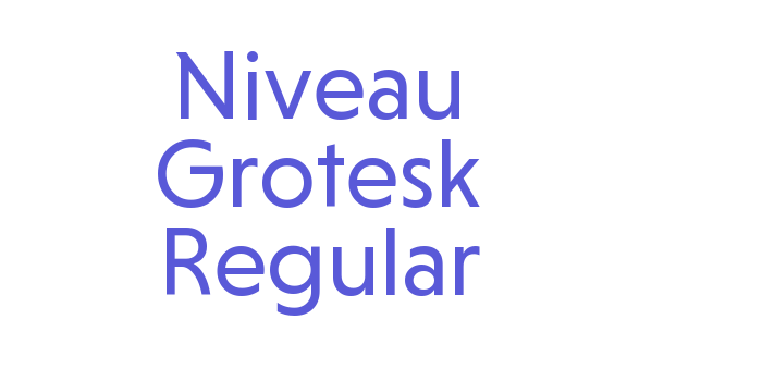 Niveau Grotesk Regular Font Download