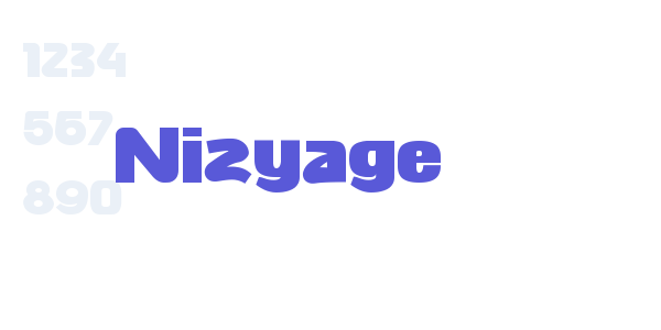 Nizyage font free