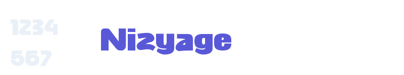 Nizyage-related font