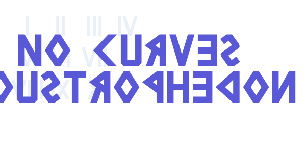 No Curves Boustrophedon font free