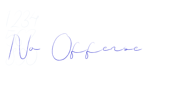 No Offense font