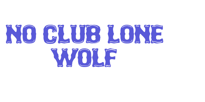 No Club Lone Wolf Font Download