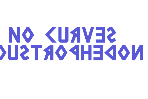 No Curves Boustrophedon Font