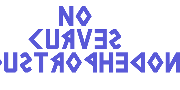 No Curves Boustrophedon Font