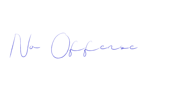 No Offense Font Download