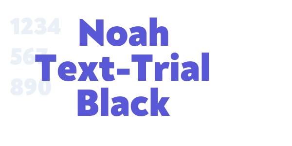 Noah Text-Trial Black font free