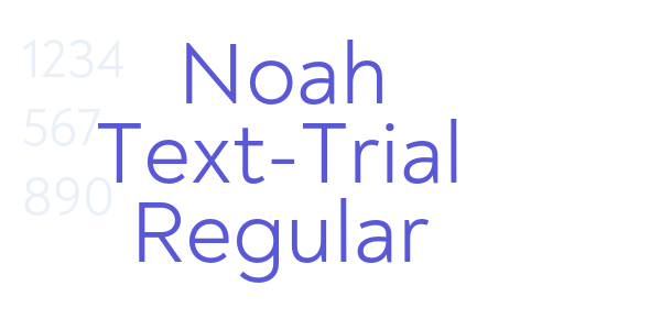 Noah Text-Trial Regular font free